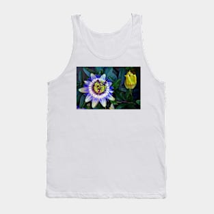 Passion Flower Summer Flowering Plant Tank Top